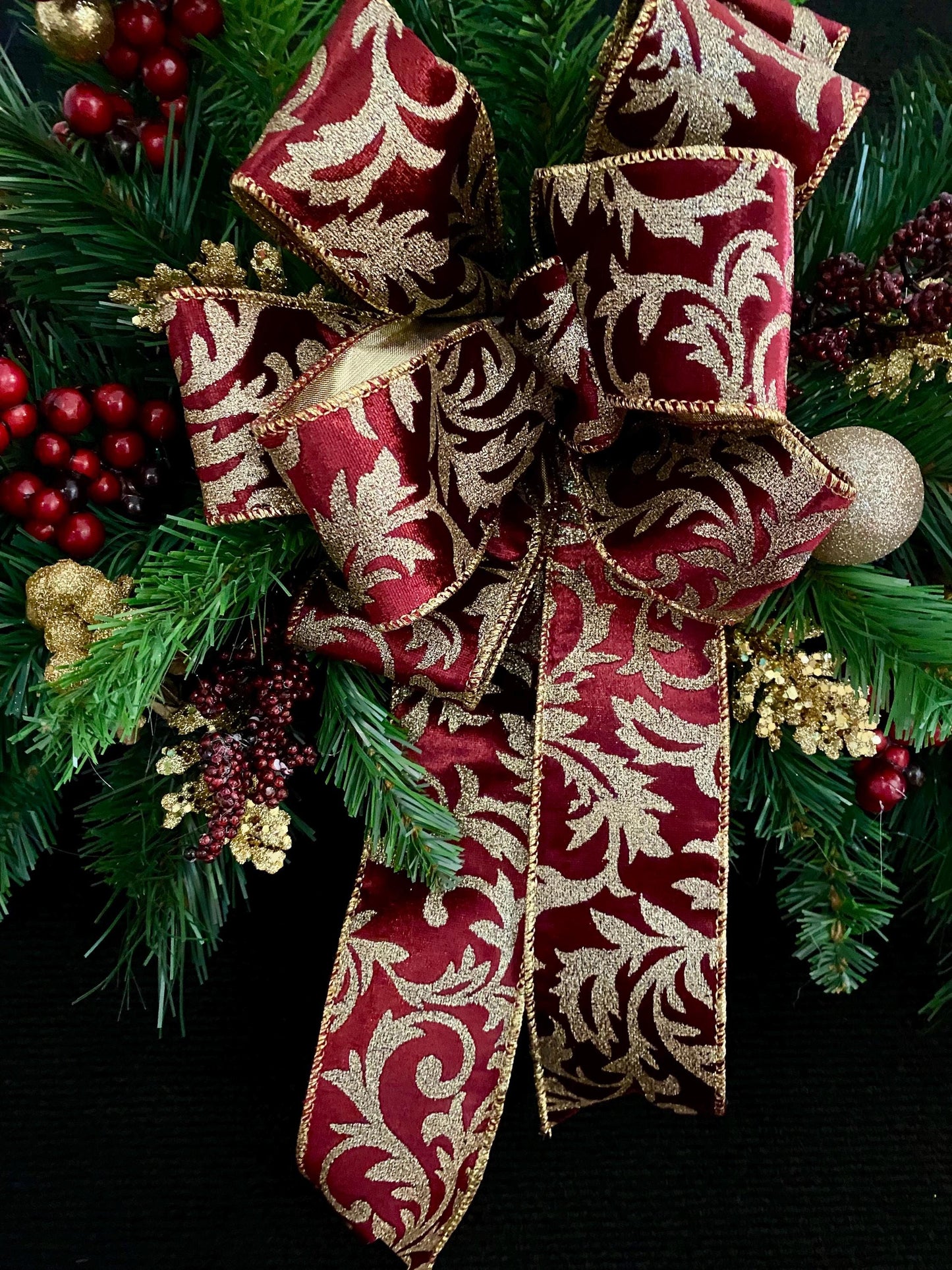Horizontal Swag 24"x 8" Dress up for Frames, Artificial Swags , Free Shipping