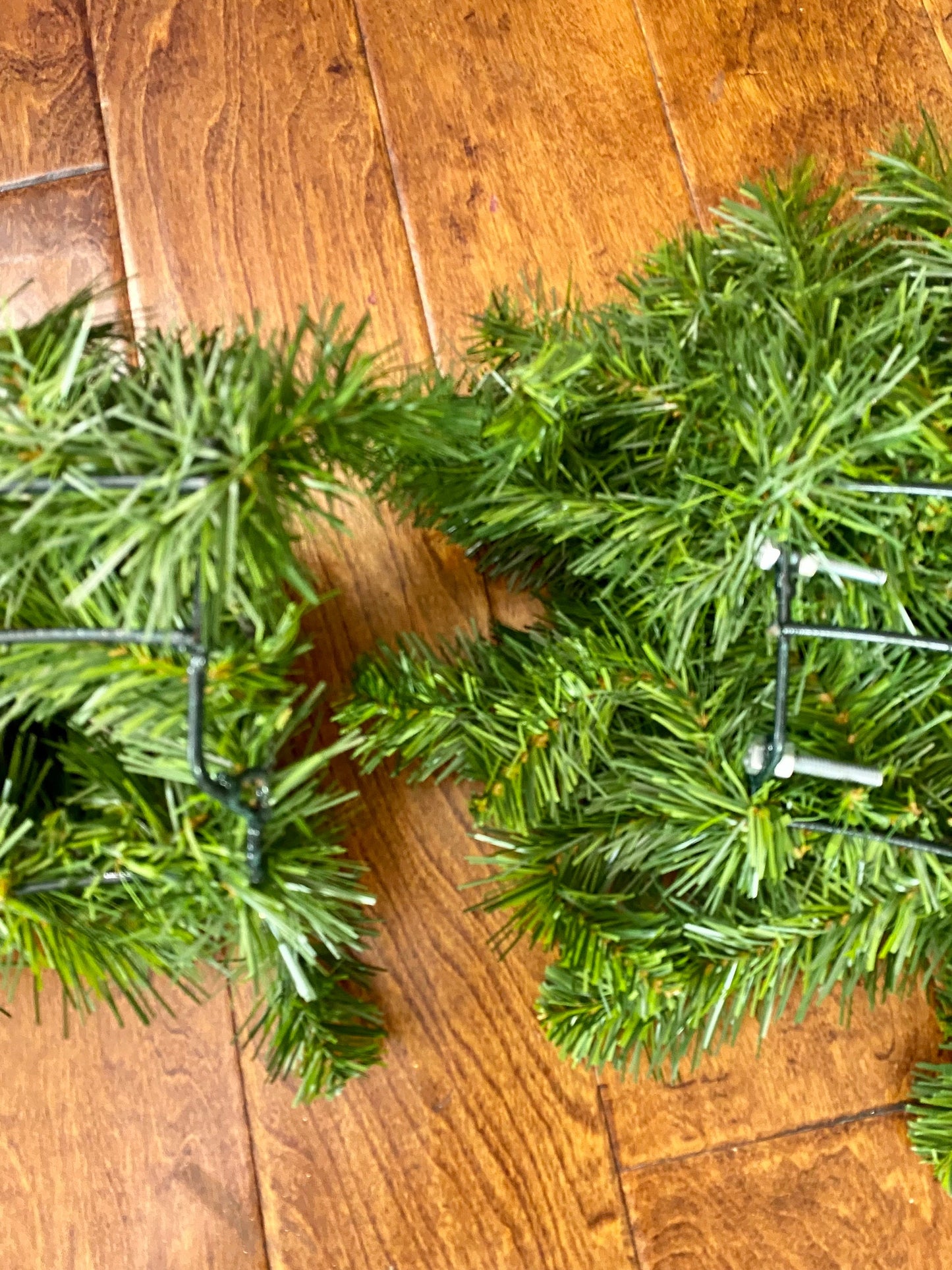 48 inch,   2 pc set Pine Wreath. Non Decorated.   Free shipping