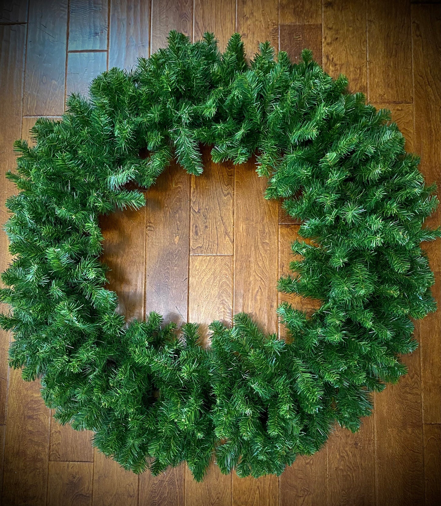 48 inch,   2 pc set Pine Wreath. Non Decorated.   Free shipping