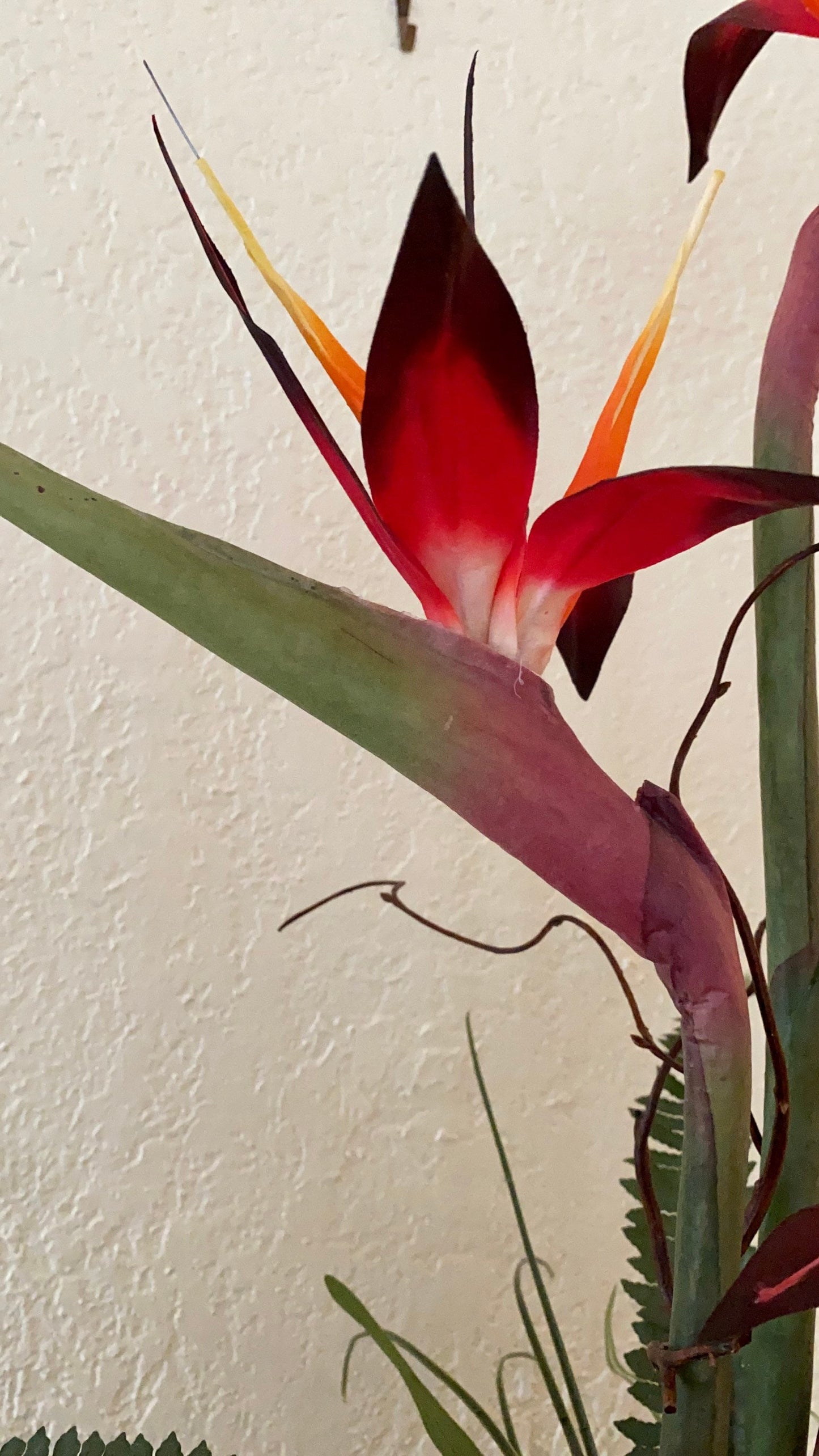 Artificial Bird of Paradise Floral Arrangement, Tropical Centerpiece, 28"