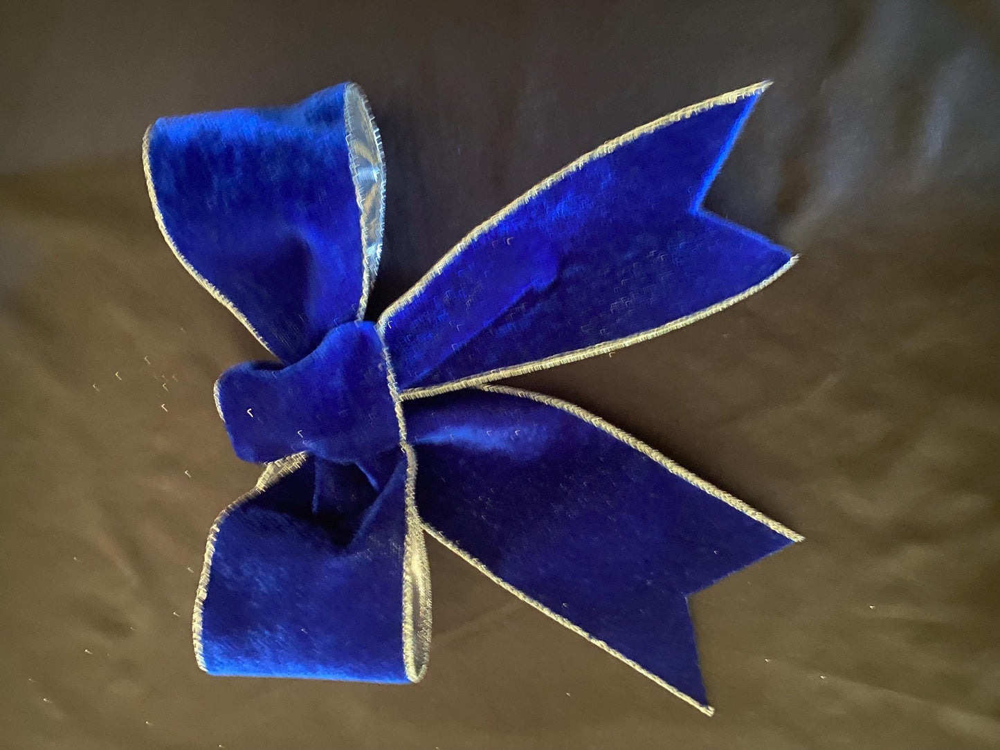 Christmas Bow,  "4 pc set Royal Blue  Ribbon Trimmings  Beautiful Cute Bows, Holiday Ribbons, Fabulous Shape, Best Bows!!!  FREE SHIPPING,