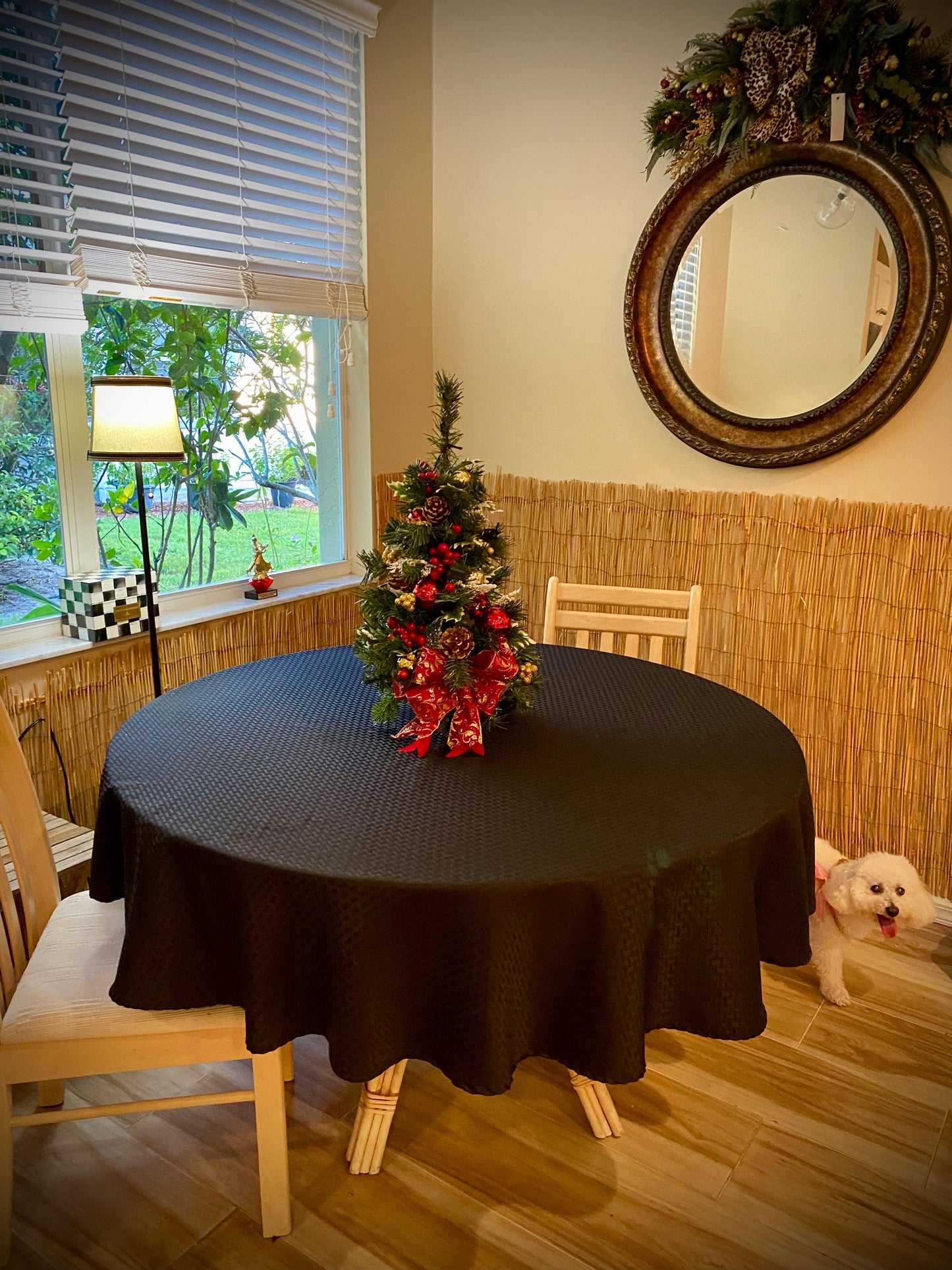 Handmade Tabletop Christmas Tree, LED Lights, Timer, 24"