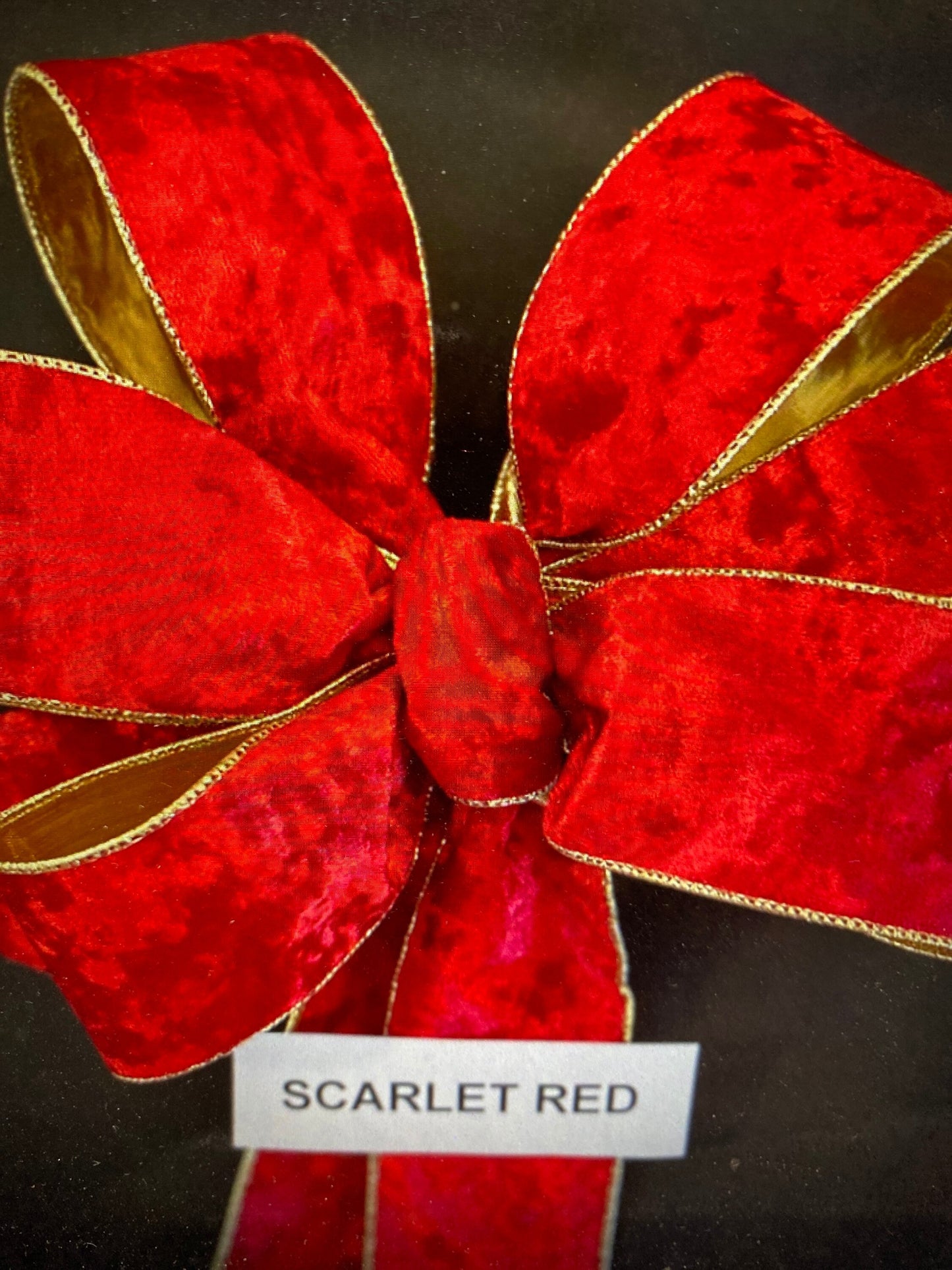 Red Velvet Set of 4pc,  Christmas Red Velvet Wreath, Garland and 2 Topiaries. FREE SHIPPING. Cordless, Pre-lit, pre- Decorated.