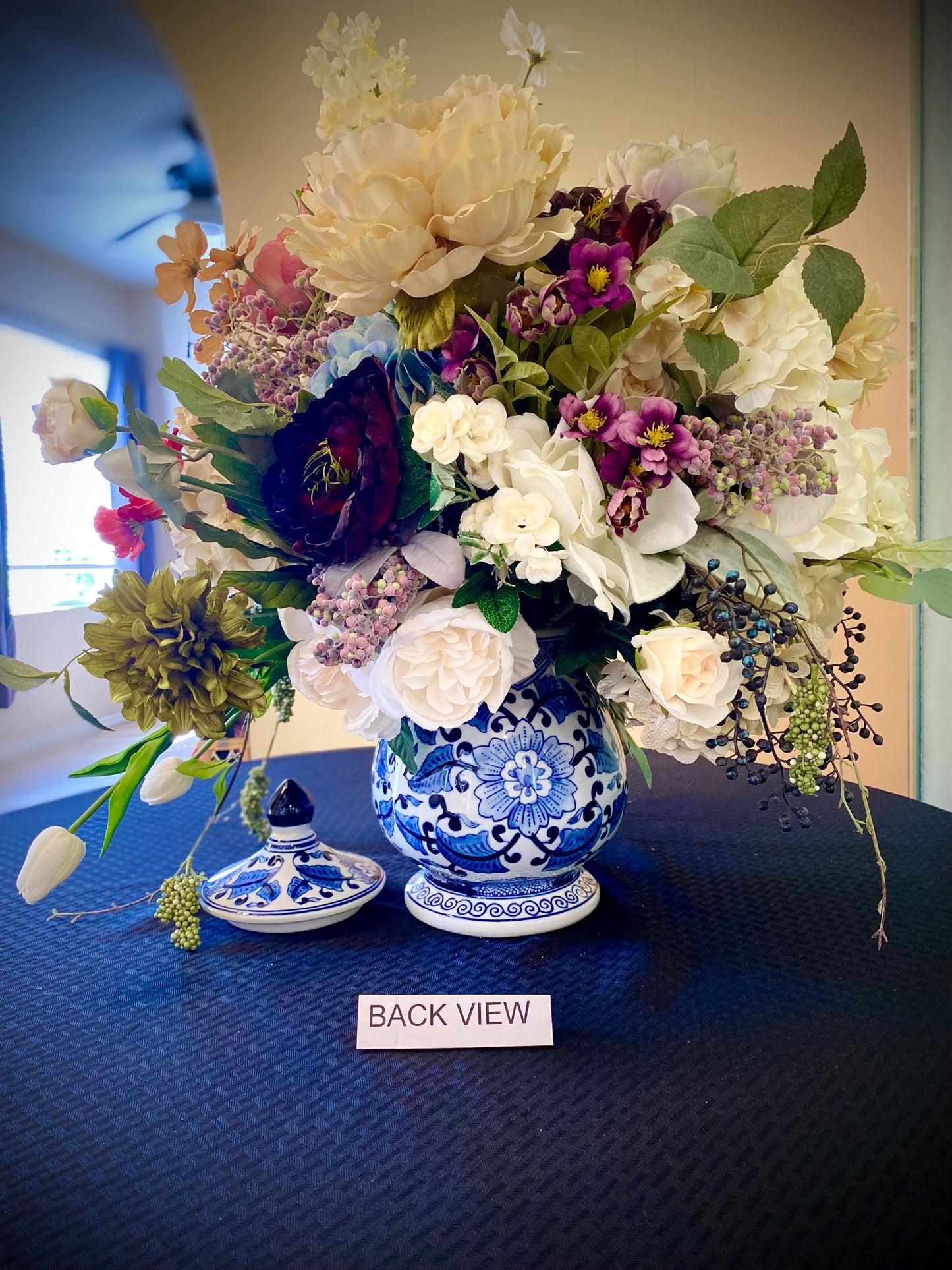 Sophisticated Spring  Decor in Class. Shabby Chic European Style design. Life like Artificial Floral Arrangement. 25x22x17D  free shipping.