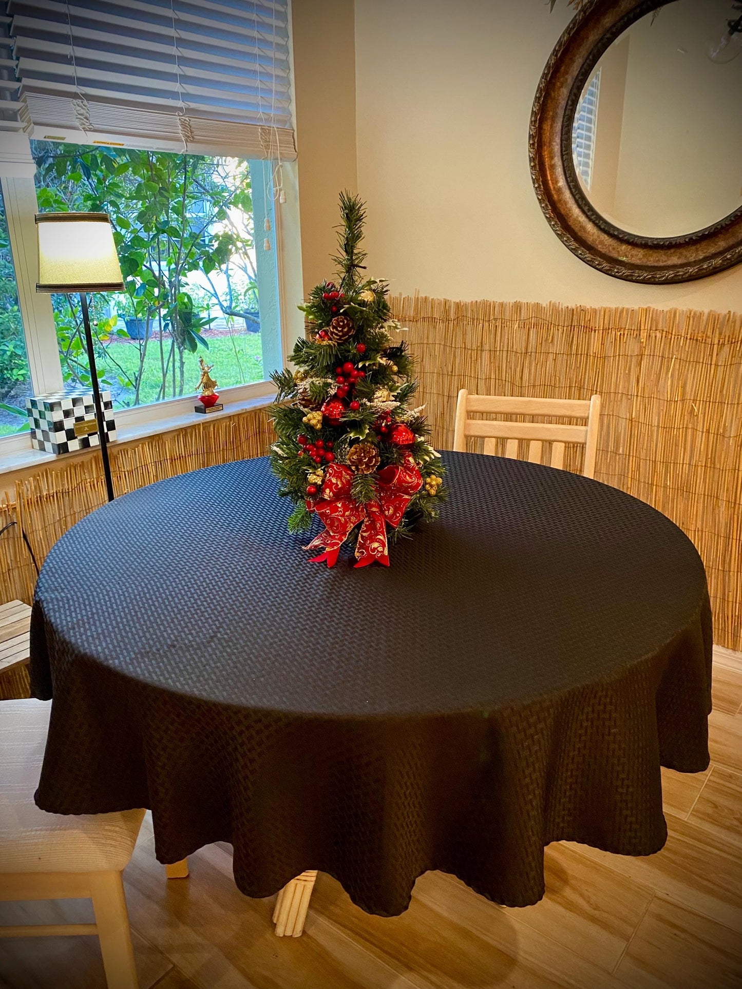 Handmade Tabletop Christmas Tree, LED Lights, Timer, 24"