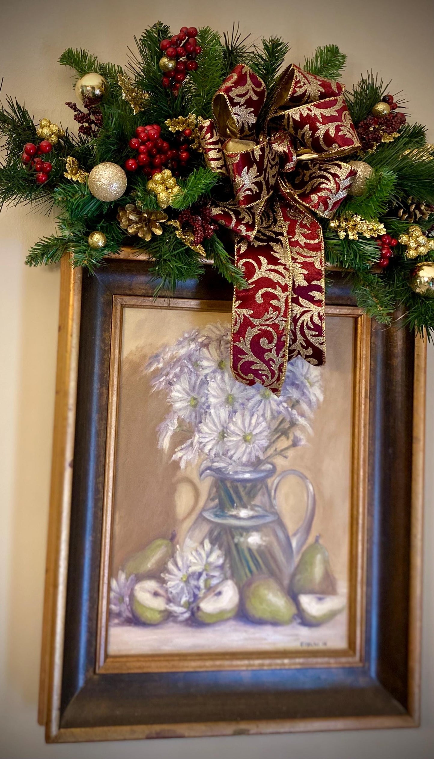 Horizontal  Swag 24"x 8"   Dress up  for Frames, Artificial Swags ,  Free Shipping